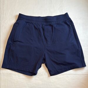 Public Rec Men's Navy Athletic Elastic Drawstring Shorts Size 32
